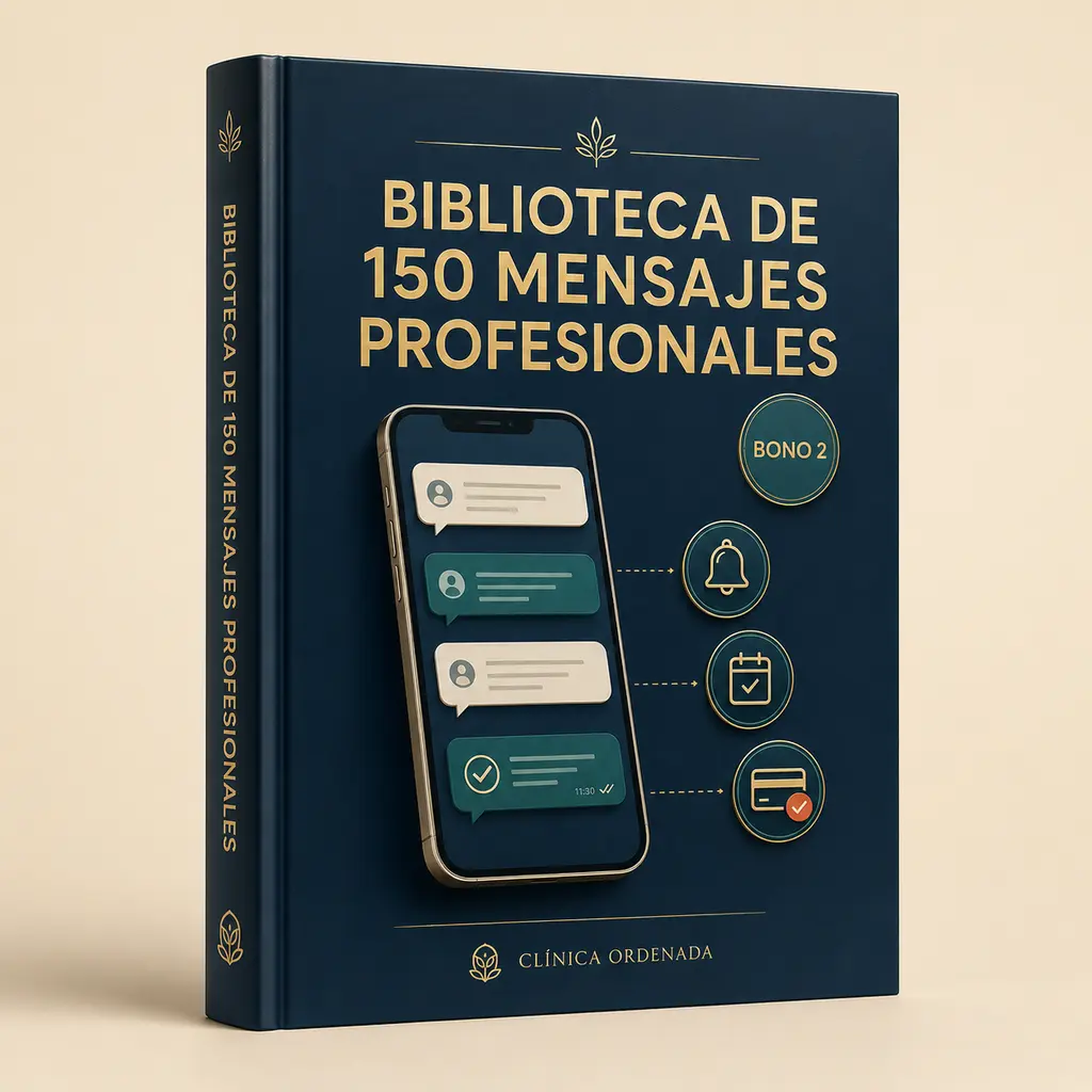 Mockup Biblioteca de 150 Mensajes Profesionales