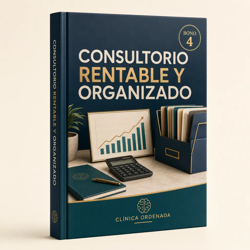 Mockup Consultorio Rentable y Organizado